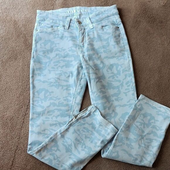 MAC Dream Jeans Chic Jeans in Light  Blue Camo - Picture 1 of 12